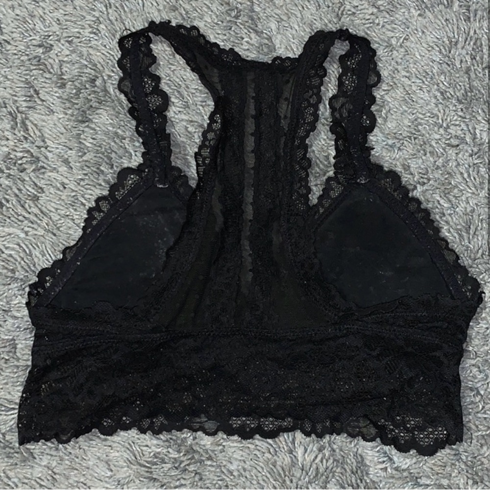 Lace Racerback Arrie Bralette - Black